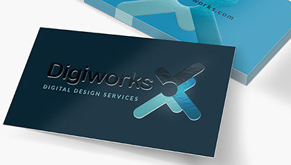 Raised Spot UV Business Cards